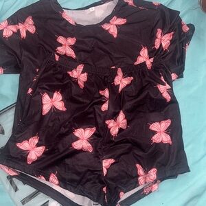 Butterfly pajamas small